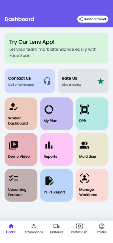 HajariBook Dashboard